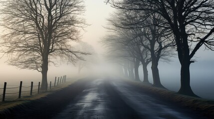 Fototapeta premium ethereal country road background