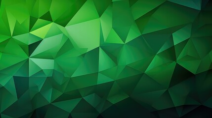Obraz premium triangles green geometric backgrounds
