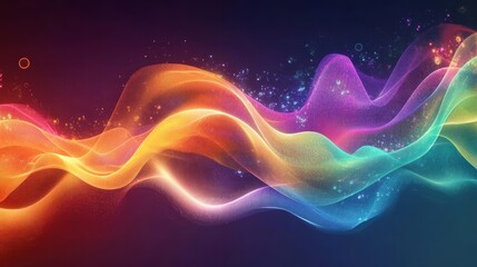 Obraz premium colorful abstract wave background