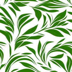 Repetitive seamless pattern of leaf foliage for fabric design.