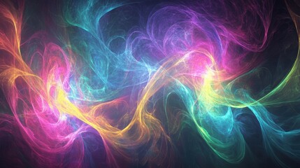 abstract colorful nebula swirl