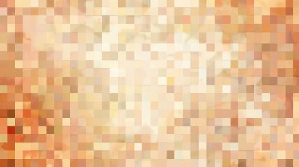 Abstract warm-toned pixelated background with soft light, ideal for creative designs and digital projects