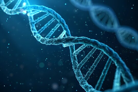High-Resolution 3D DNA Helix Structure in Blue Light