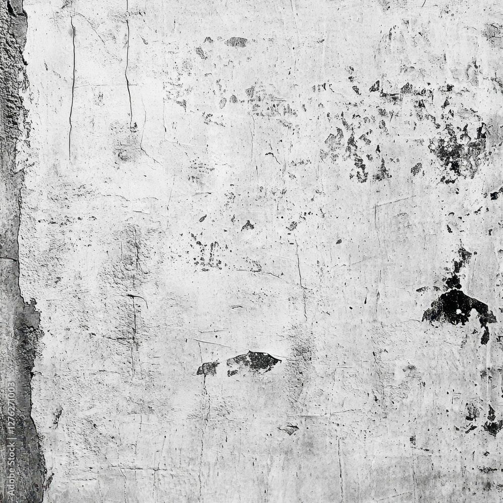 Aufkleber weathered concrete wall texture background with distressed finish and rustic architectural element