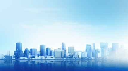 Obraz premium skyscrapers corporate background blue