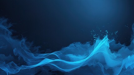 Dark blue and cyan noise effect background with light smoke shadows that blend into the base background