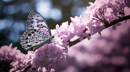 butterfly lavander background