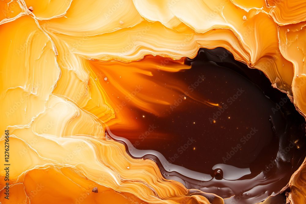 Poster abstract liquid art: a mesmerizing display of abstract art with swirling patterns, flowing textures,