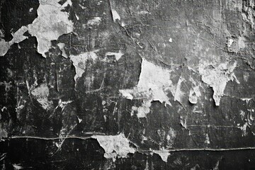 Worn Concrete Wall with Peeling Paint Texture Abstract Grunge Surface Urban Decay Backdrop Image