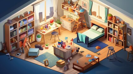 room moving house illustration