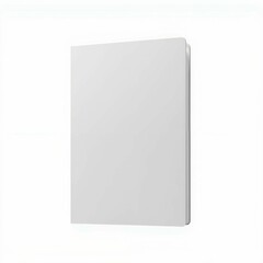 Minimalist White Book Cover Displaying Clean Design Aesthetics and Modern Simplicity for Presentation Mockup