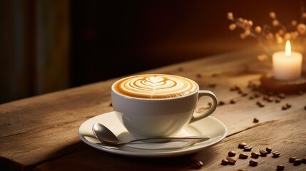 Obraz premium swirl coffee with cream