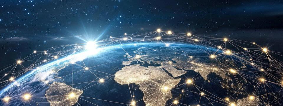 The radio waves on the Earth's surface are connected globally