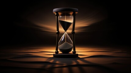 timeless hourglass black