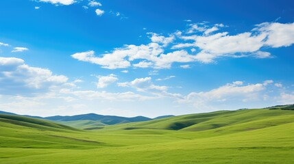 Obraz premium scenery rolling green hills