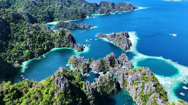 Twin Lagoon at Coron Island in the province of Palawan, Philippines.