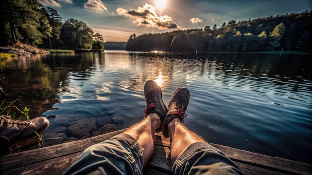 Bootswrack Silbersee Haltern Lake Summer Sunbathing Relaxation Portrait Photography