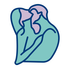 Neck kiss Icon Design