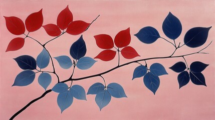 red and green leaves