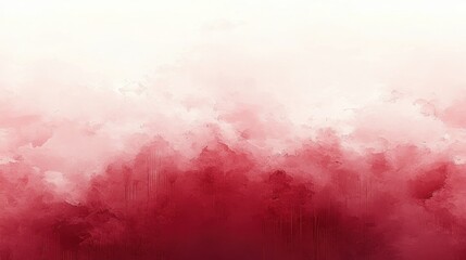 Fototapeta premium Abstract red and white landscape watercolor background