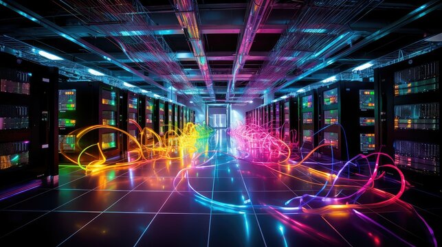 infrastructure data center background