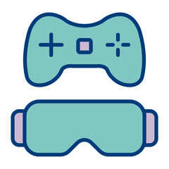 Vr Gaming Icon Design