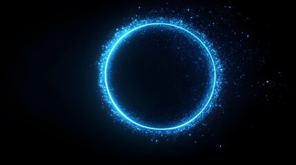 Futuristic Energy Glow in Space