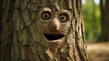 Obraz premium expression tree face