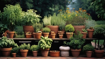 outdoor plants potted