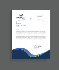 Professional Business Letterhead Design, modern letterhead template