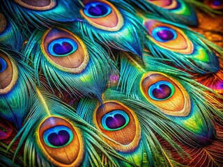 Obraz premium Peacock Feather Design: Abstract Art for Prints, Tattoos & Merchandise
