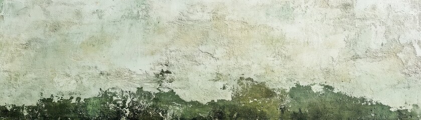 Obraz premium Worn lime green cement texture with faint brush strokes, modern industrial aesthetic