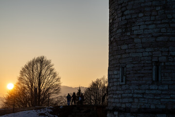 Forte interrotto wwi at sunset time