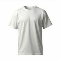 Naklejka premium Plain White Tee Shirt Mockup Template Product Apparel Fashion Design Clothing Uniform Casual Style