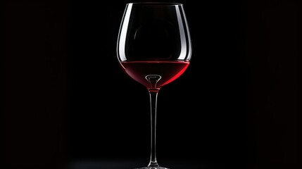 elegance wine glass black background