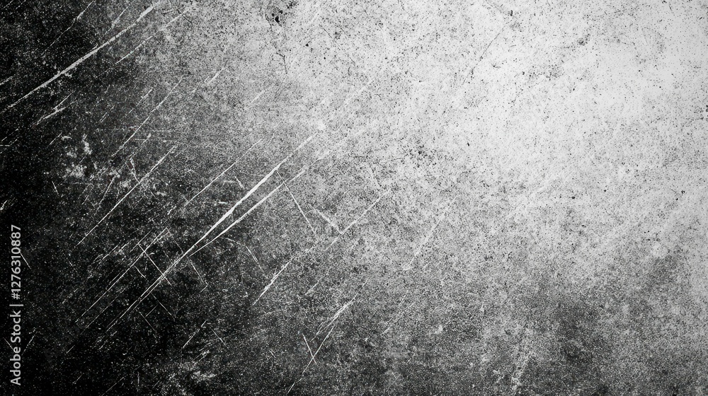 Poster grunge texture overlay with scratches dark and light contrast grayscale abstract distressed effect