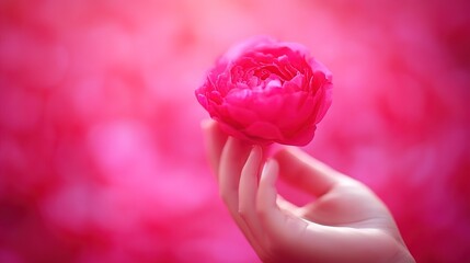 pink tulip close up