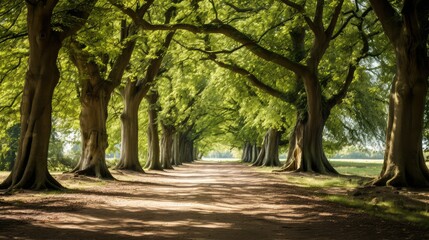 woodland trees path