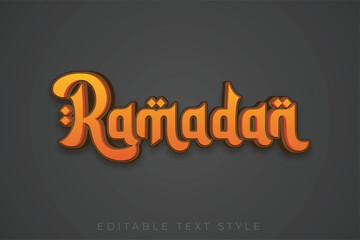 Ramadan 3d text effect