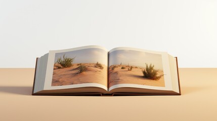 nature book mockup landscape