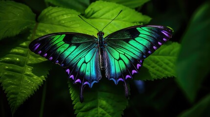 wings purple green