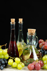 White Wine Vinegar and Red Wine Vinegar in Vinegar Bowls.