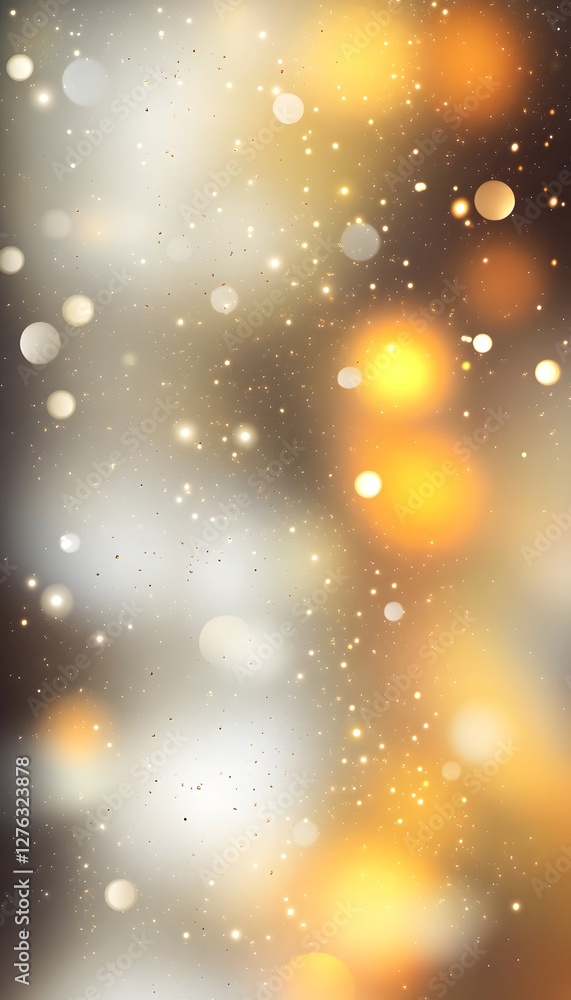 Poster abstract background features a soft light bokeh effect
