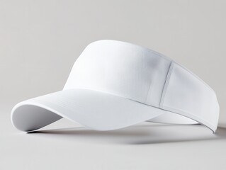 golf tour visor mockup. A stylish white visor featuring a textured design, perfect for outdoor activities and sun protection.