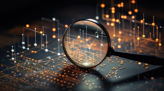 correlation graph magnifying glass