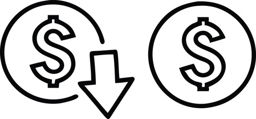 Playful Money Illustration: Green Dollar Bills in Motion