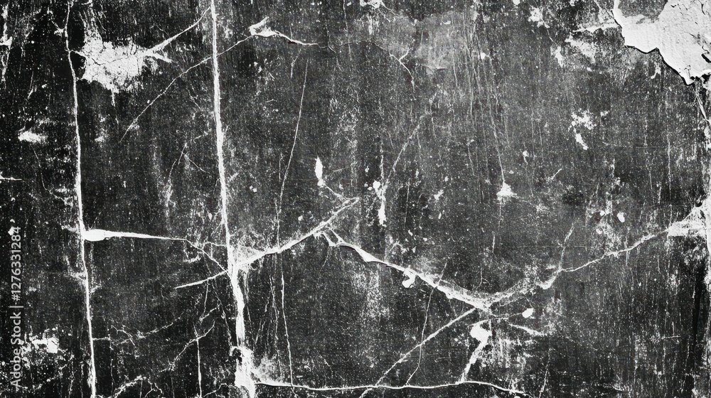 Poster striated ancient wall weathered surface texture with cracks and eroded layers aged history effect