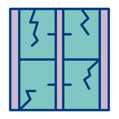 Window Damage Icon Design