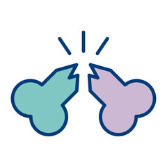 Fototapeta premium Broken Bone Icon Design