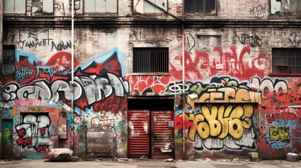 spraypaint graffiti on wall